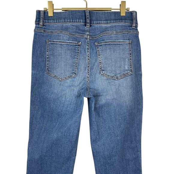 Spanx Straight-Leg Ankle Jeans Blue Medium Pull-On High Rise Casual 20356R - Picture 9 of 13